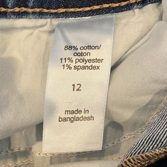 Maurices M Jeans Denim Bermuda Shorts Sz 12 (34x9") #162R - Picture 7 of 8